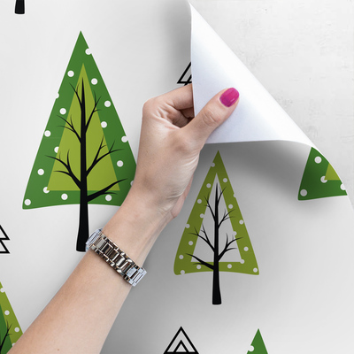 Fotobehang In het groene bos