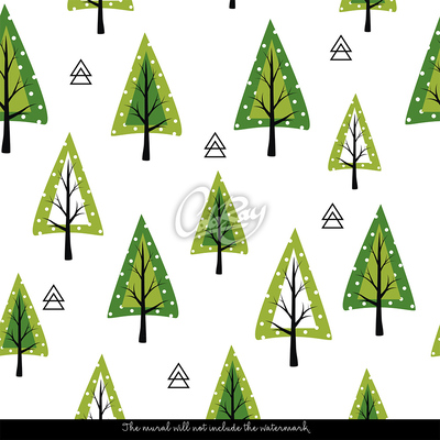 Fotobehang In het groene bos