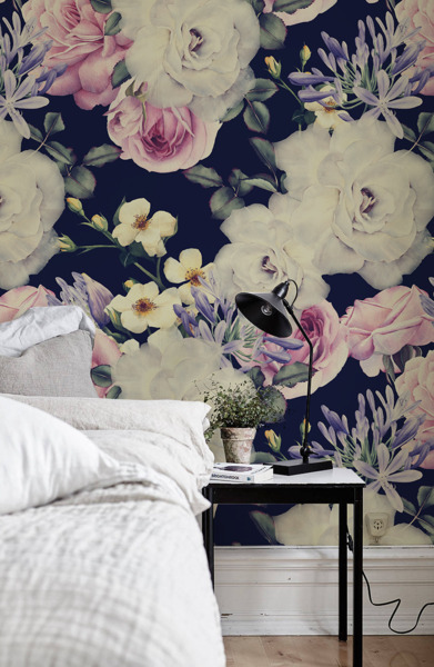 Fotobehang Barokke bloemen