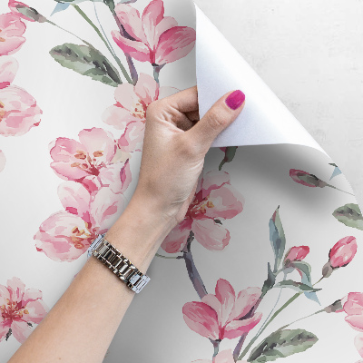 Fotobehang Delicate roze bloemen