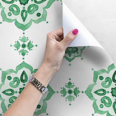 Fotobehang Groene Oosterse Patronen