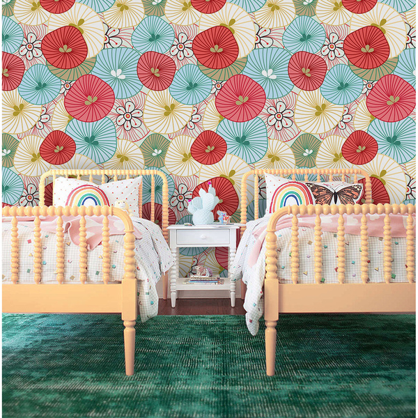 Fotobehang Kleurrijke paraplu's