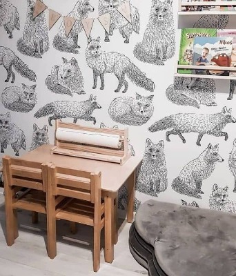 Fotobehang Een dag uit het leven van Fox