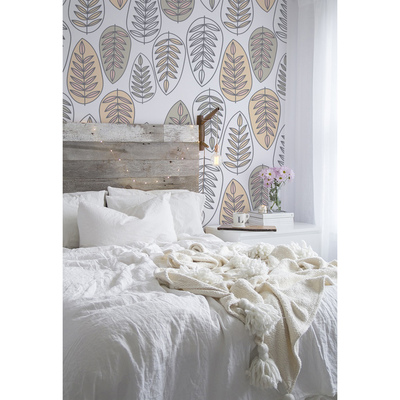 Fotobehang Subtiele bladeren