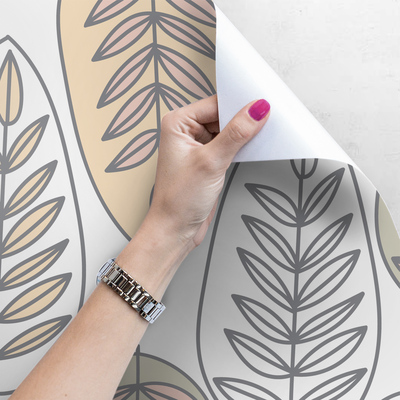 Fotobehang Subtiele bladeren