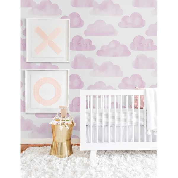 Fotobehang Wolken uit het roze land