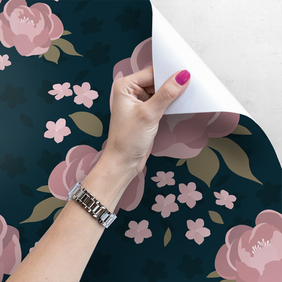 Fotobehang Humeurig roze