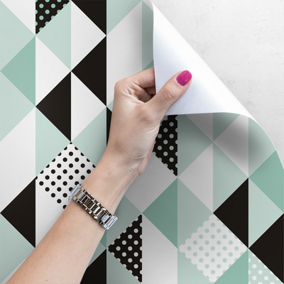 Fotobehang Vierkante driehoek