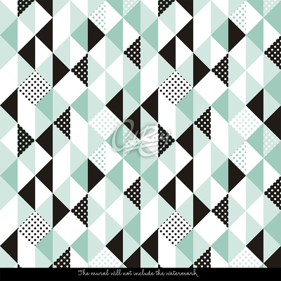 Fotobehang Vierkante driehoek