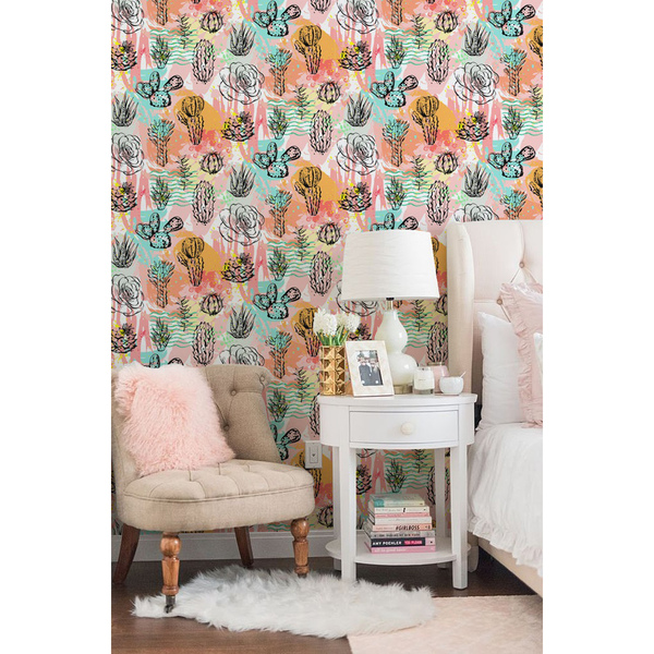 Fotobehang De kleurrijke wereld van cactussen