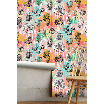 Fotobehang De kleurrijke wereld van cactussen
