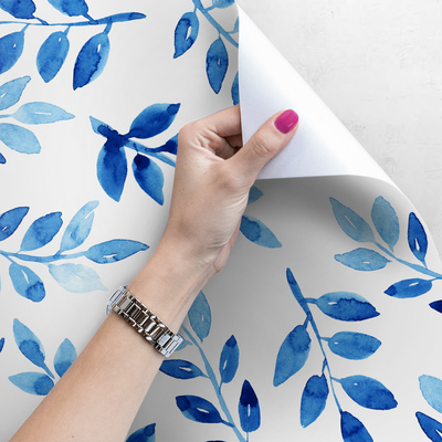 Fotobehang Bladeren als inkt