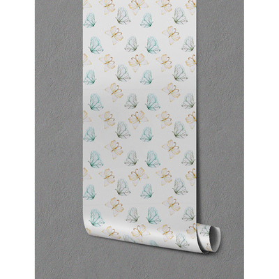 Fotobehang Vliegende kleurrijke vlinders