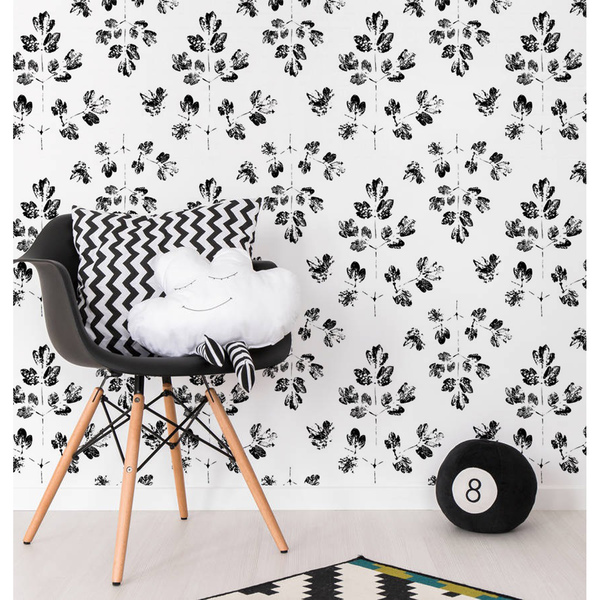 Fotobehang Weerspiegelde bladeren