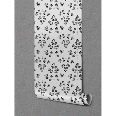 Fotobehang Weerspiegelde bladeren