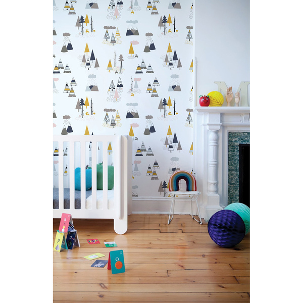 Fotobehang Geschilderde bomen