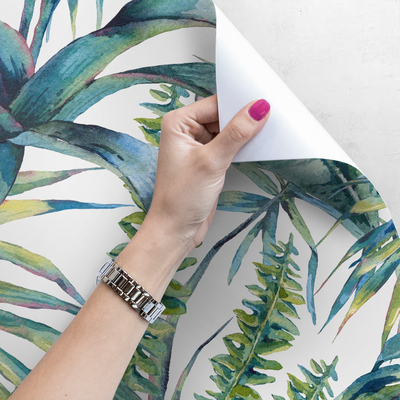 Fotobehang Fantastische paradijsbladeren