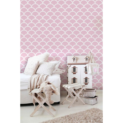 Fotobehang Appeltaart met roze glazuur