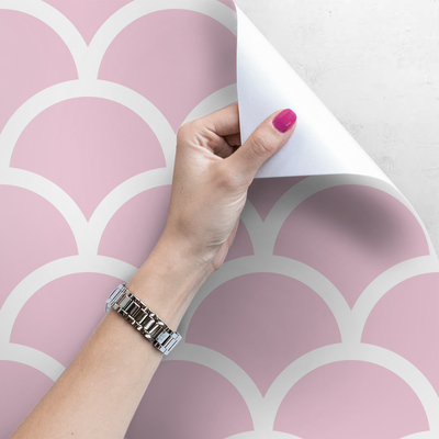 Fotobehang Appeltaart met roze glazuur