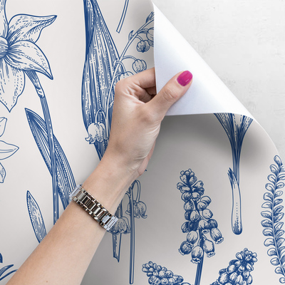 Fotobehang Bloemen geschilderd door de zon