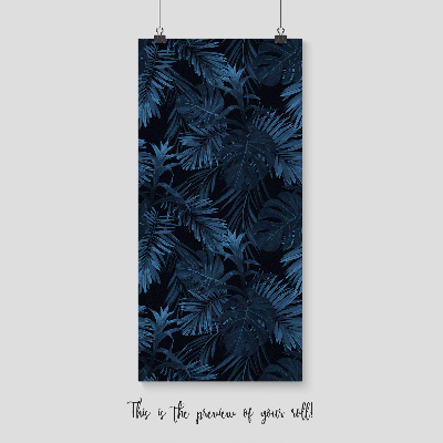 Fotobehang Exotische vegetatie op een donkere nacht