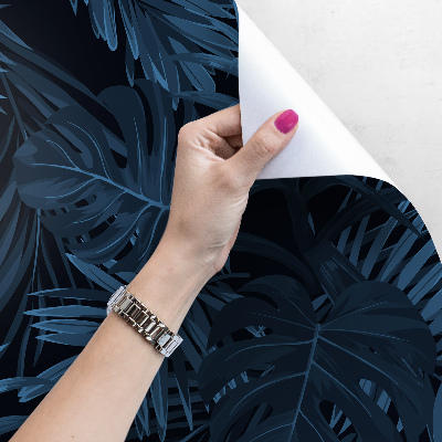 Fotobehang Exotische vegetatie op een donkere nacht