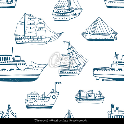 Fotobehang Zeil de diepte in