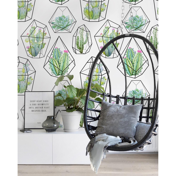 Fotobehang Multidimensionale Cactus