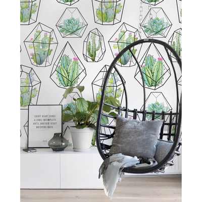 Fotobehang Multidimensionale Cactus