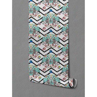 Fotobehang Plastic Geometrie Graffiti