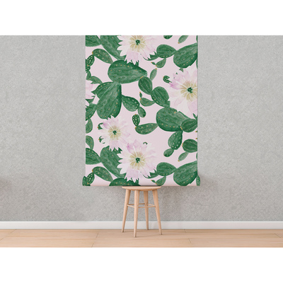 Fotobehang In het land van groene cactussen