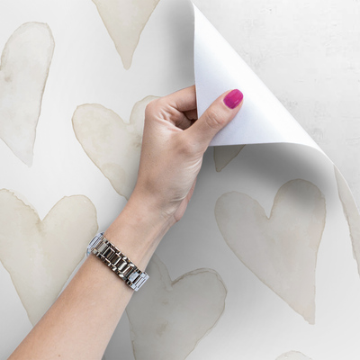 Fotobehang Subtiele meisjesachtige harten