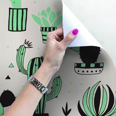 Fotobehang Vintage cactussen