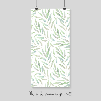 Fotobehang Subtiele pastelbladeren