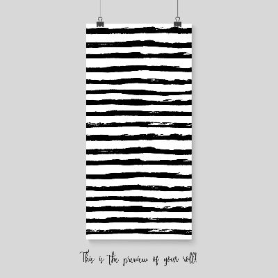 Fotobehang Inktzwarte zebrastrepen