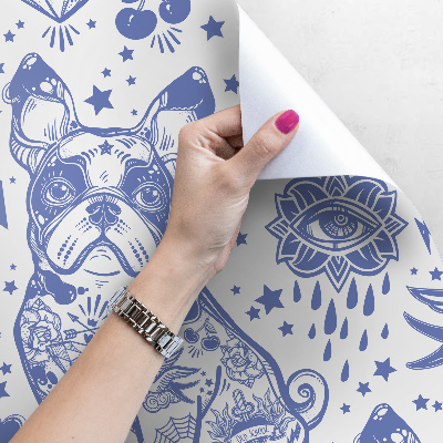 Fotobehang Pin-up stijl tatoeages