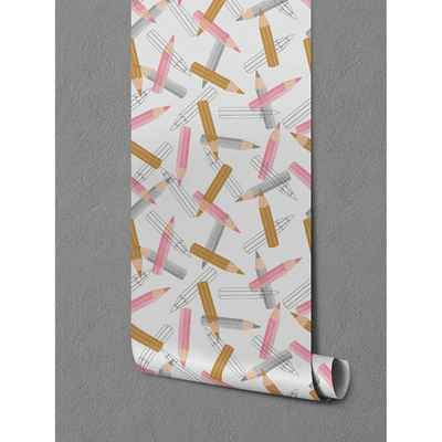 Fotobehang Kleurrijke pastelkrijtjes