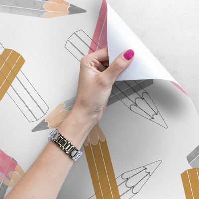 Fotobehang Kleurrijke pastelkrijtjes