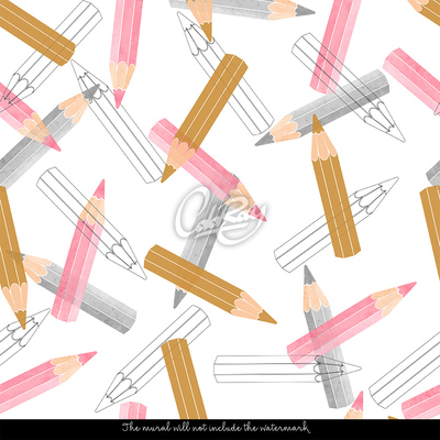 Fotobehang Kleurrijke pastelkrijtjes