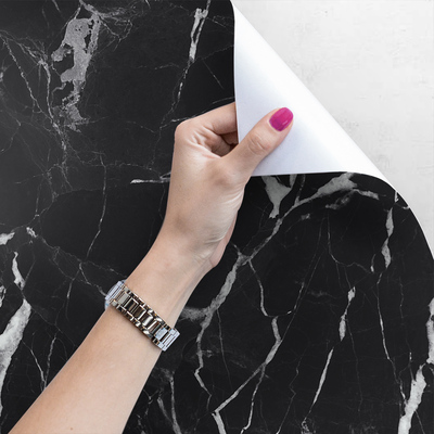 Fotobehang De elegantie van zwart marmer