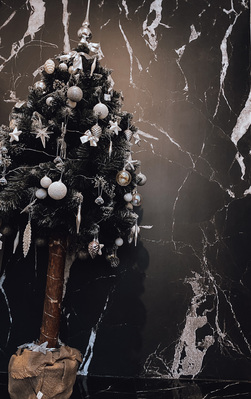 Fotobehang De elegantie van zwart marmer