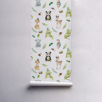 Fotobehang schattige Indiase dieren