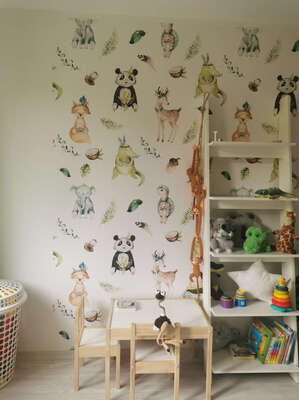 Fotobehang schattige Indiase dieren