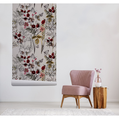 Fotobehang De rozen zijn nog niet gebloeid