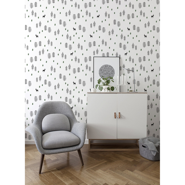 Fotobehang Herten in het bos