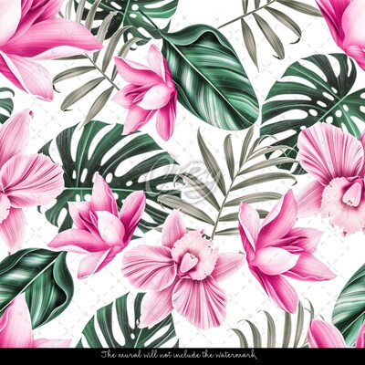 Fotobehang Exotische tuin