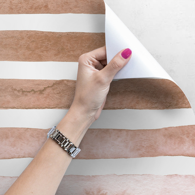 Fotobehang Bruine en witte strepen