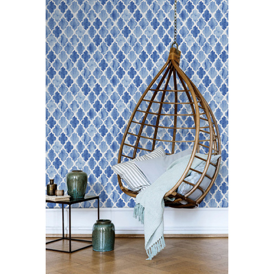 Fotobehang Blauwe Marokkaanse klaver