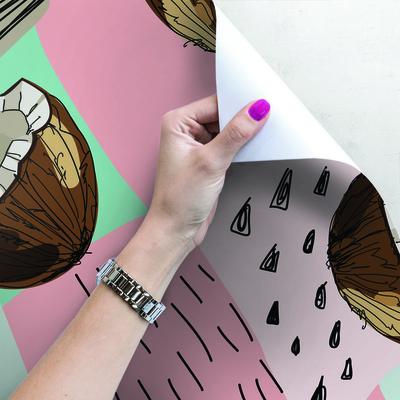 Fotobehang Kokosnoot Duizeligheid