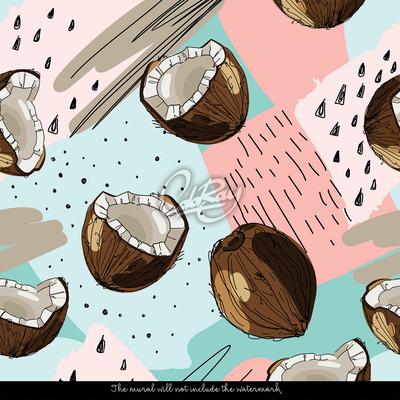 Fotobehang Kokosnoot Duizeligheid